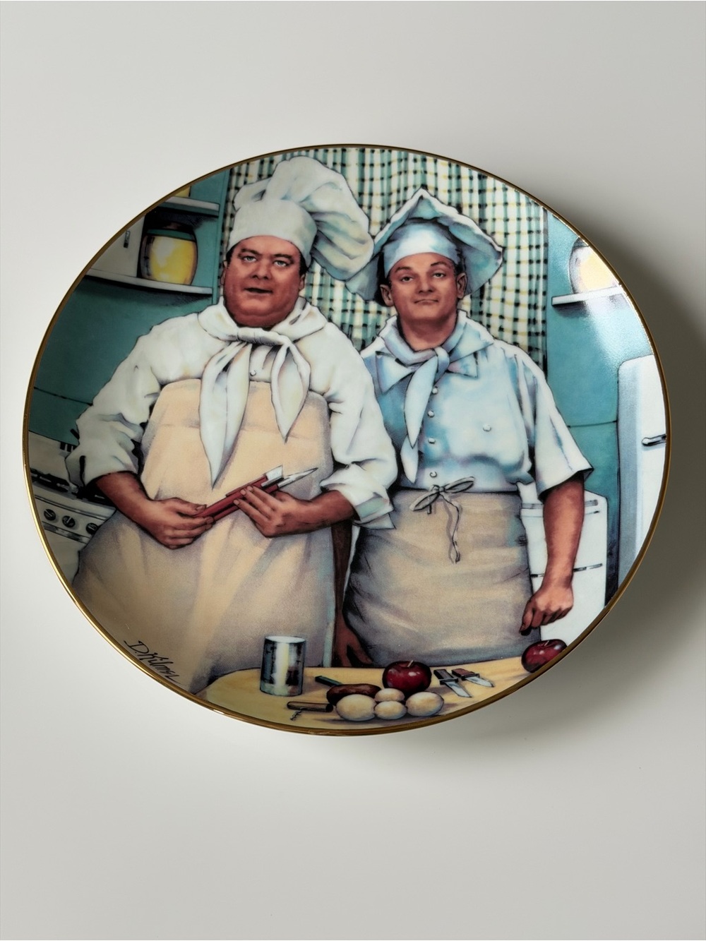 Vintage The Honeymooners “The TV Chefs “ Hamilton Collection Decorative Plate